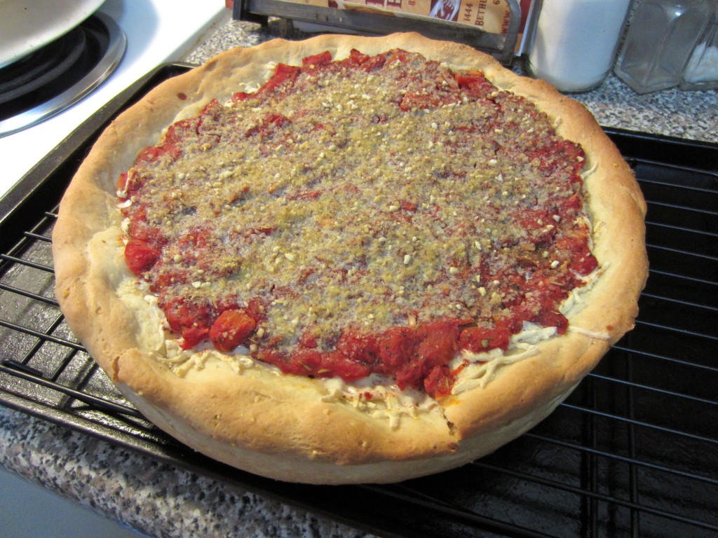 deep dish pizza
