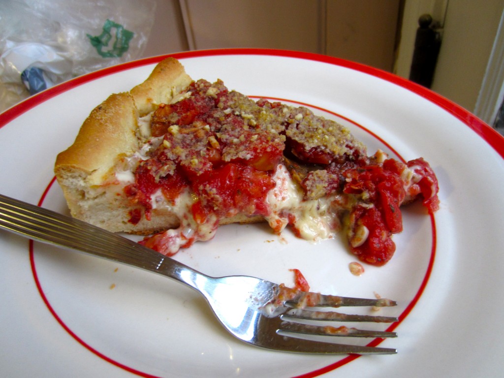pizza on my plate