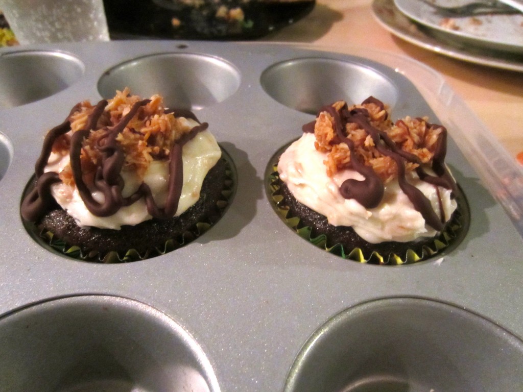samoa cupcakes