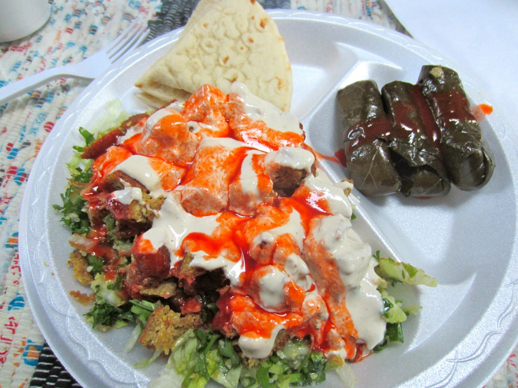 falafel salad at ali babas