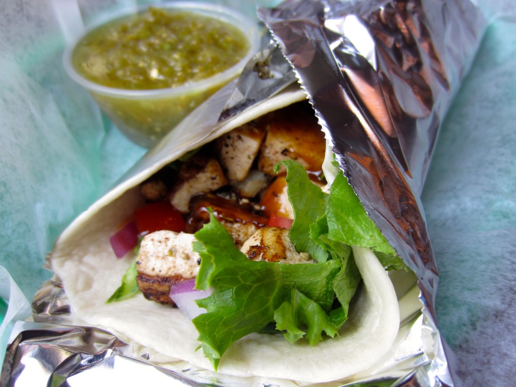 bbq tofu taco